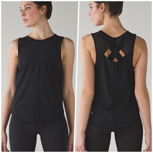 lululemon athletica Tops - Lululemon UPF50+ Tank Black 4 Loose Fit NWOT #YY15